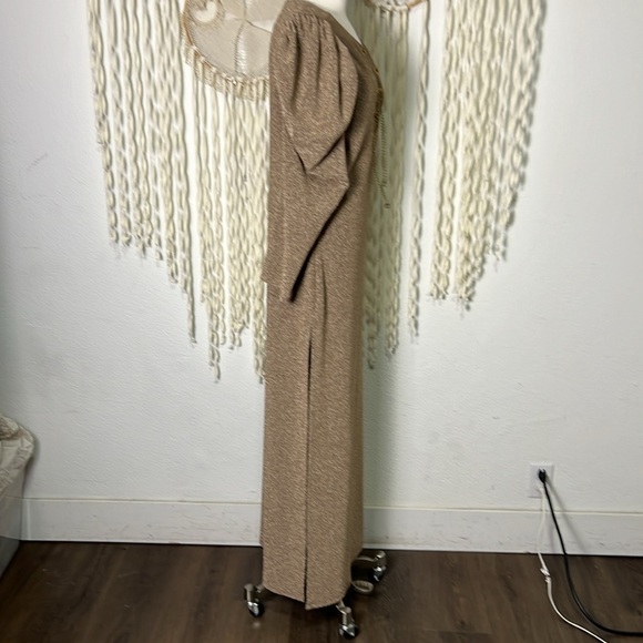 SOLD Jen's Pirate Booty NWOT Metallic Atomic Maxi Dress in Champagne Size M - Picture 5 of 14